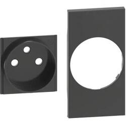 Legrand Placa, Modulara, pentru, priza, FR/BE, 2M, Negru, Bticino, Living, Now, KG55 (KG55)