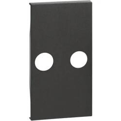 Legrand Placa, Modulara, pentru, 2, iesiri, 2M, (TV+spia), Negru, Bticino, Living, Now, KG25M2 (KG25M2)