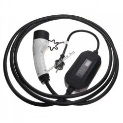 VHBW Hálózati töltőkábel elektromos autó, plug-in hibrid, Type2, 1-fázisú, 16A, 3, 5kW, 5m