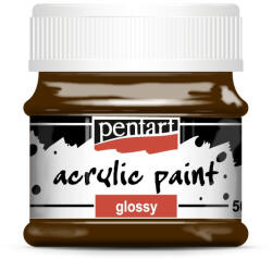 Pentart Akrilfesték, fényes, Pentart, 50 ml, sötétbarna (PC2054)