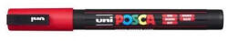 uni Dekormarker, 0, 9-1, 3 mm, UNI Posca PC-3M , piros (TUPC3MP)