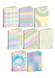 BLASETTI Spirálfüzet, A4, vonalas, 60 lap, BLASETTI One Color Pastelplus (152050118)