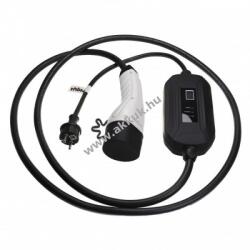 VHBW Hálózati töltőkábel elektromos autóhoz, plug-in hibrid, Type2, 1-fázisú, 16A, 3, 5kW, 3m