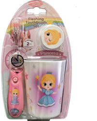 Happy Smile Light Hercegnős Világítós Gyerek Fogkefe szett