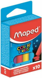 Maped Táblakréta, kerek, 10 db, MAPED, vegyes színek (S-593501)