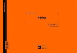 Hezi Nyomtatvány, pótlap, 50x3, A4, fekvő, PD, A. ERDO. 232 (A-ERDO-232)