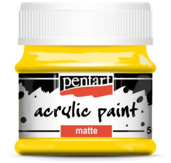Pentart Akrilfesték, matt, Pentart, 50 ml, sárga (PC1153)