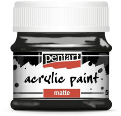 Pentart Akrilfesték, matt, Pentart, 50 ml, fekete (PC1119)
