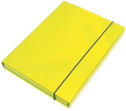 Optima Füzetbox OPTIMA A4 3 cm-es gerinccel citromsárga (15-0010006)