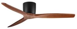 Nova Luce Ventilator de tavan cu telecomanda NINEMIA negru/dark wood (NVL-9952373)