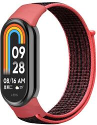 Beline NylonLoop szíj Xiaomi Mi Band 9/8 - piros-fekete