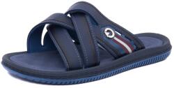 Cartago Papuci barbati din piele eco, Cartago, 9B12317-BF018 FIJI ESSENCIAL SLIDE A, bleumarin