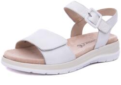 Caprice Sandale dama din piele naturala, Caprice, 9-28717-44 102, alb