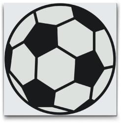  Festés számok szerint - Focilabda Méret: 50x50cm, Keretezés: Keret nélkül (csak a vászon)