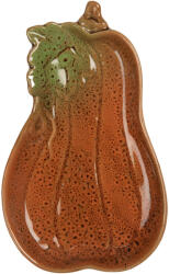 Clayre & Eef Platou ceramica portocalie verde Dovleac 17x10x2 cm (6CE2155) Tava