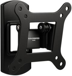 Hausberg Suport TV de perete reglabil HAUSBERG HB-H09R, 14-27 inch, VESA, Greutate maxima suportata 25 kg, Negru (HB-H09R)