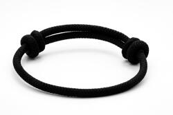 MyVanilla Ásvány Fekete Védelem - 3mm-es Kabbala Paracord Karkötő