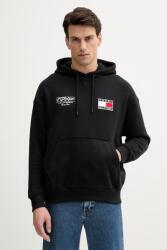 Tommy Hilfiger pamut melegítőfelső x F1 THE MOVIE fekete, nyomott mintás, kapucnis, MW0MW41386 - fekete L