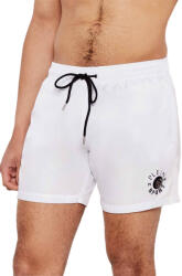 Plein Sport Costum de baie Tiger Flame Medium Boardshort PS25MBM03 white