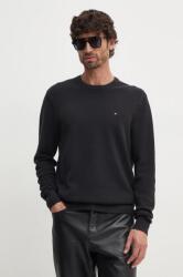 Tommy Hilfiger pamut pulóver könnyű, fekete, MW0MW36347 - fekete XXXL