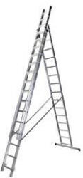 Bisonte 1006308 Scara tripla aluminiu 3x15 (1006308)