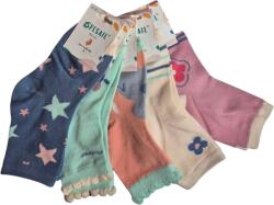 Pesail Kislány zokni, virág mintás, 5 pár/csomag