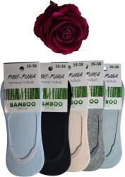 Pihe-Puha Női, bambusz zokni, orrvarrás nélküli, balerina, 5 pár/ csomag