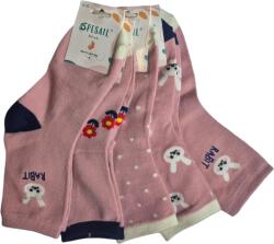 Pesail Kislány zokni, nyuszi mintás, 5 pár/csomag