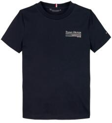 Tommy Hilfiger gyerek pamut póló sötétkék, nyomott mintás, KB0KB09537 - sötétkék 86