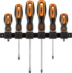 NEO TOOLS 04-193 Csavarhúzó Készlet, Fali Tartóval, 6db (04-193) (04-193)