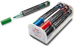 Pentel Flex 4db-os vegyes színű táblamarker készlet + törlő (MWL5SBF-4N) (MWL5SBF-4N)