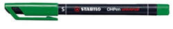 STABILO Alkoholos marker, 0, 4 mm, STABILO OHPen S, zöld (TST84136) - hezi