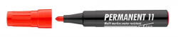 ICO Alkoholos marker, 1-3 mm, kúpos, ICO Permanent 11, piros (TICP11P)