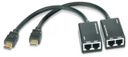 TECHLY HDMI Extender mit eingebautem Kabel, 30m (IDATA-EXT-E30D) (IDATA-EXT-E30D)