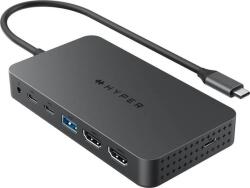 HYPER Targus HyperDrive Next Dual Vezetékes USB C-típus Szürke (HD7002GL) (HD7002GL)