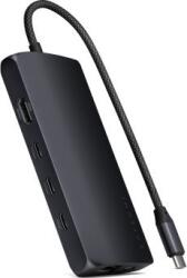 Satechi ST-P8KED Type-C 8K HDMI fekete HUB (ST-P8KED) (ST-P8KED)