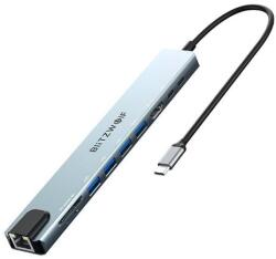 BlitzWolf BW-TH5 10 az 1-ben USB-C dokkolóállomás (ezüst)