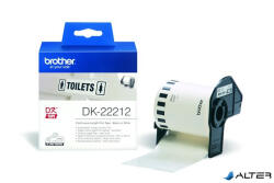 Brother Feliratozógép filmszalag, QL nyomtatókhoz, 62mm x 15, 24m, BROTHER, fehér (DK22212) - alter