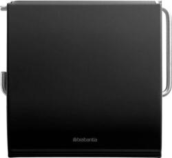 Brabantia ReNew fali kistekercses WC-papír tartó fedővel, acél, matt fekete - 108600 (920005432) (920005432)