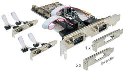 Delock PCI Express kártya & gt; 6 x soros (DL-89347)