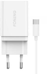FONENG Fast charger Foneng 1x USB K300 18W + USB to USB-C cable