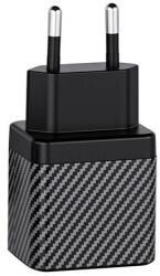 INVZI Wall charger INVZI GaN 2x USB-C, 45W, EU (black)