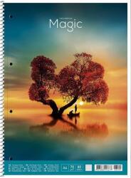 Shkolyaryk Publishing House Spirálfüzet, A4+, kockás, 80 lap, SHKOLYARYK Colourful magic , vegyes (A4-080-6521K) - fodicoaruhaz