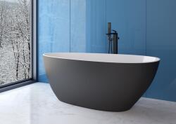 Besco Goya 142x62 cm matt negru/alb (WMMC-140GGR)