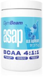 GymBeam ASAP BCAA aminosav-komplex támogatja a sportteljesítményt íz Blue Raspberry 375 g