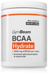 GymBeam BCAA Hydrate aminosav-komplex támogatja a sportteljesítményt íz Blue Raspberry 375 g