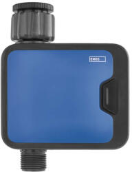 EMOS PW56201 GoSmart okos öntöző időzítő, 1 kimenet, BT5.0, max. 8bar, 3/4" -1" csatlakozás, elemes (4 xAA)