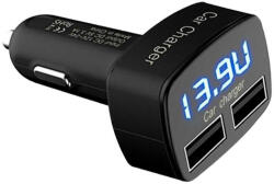 Autolife 13146 WF021-2 Digitális voltmérő - 2USB - 3, 1A - EC2 (13146)