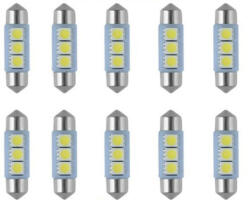 Autolife 10db/csomag CANBUS 3SMD LED SMD-CD39mm-3SMD Szofita (T1039CAN) - olaj