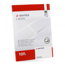 A-Series Etikett címke, 192x38mm, 100 lap, 7 címke/lap (AS0657/65086) (AS0657/65086) - aqua